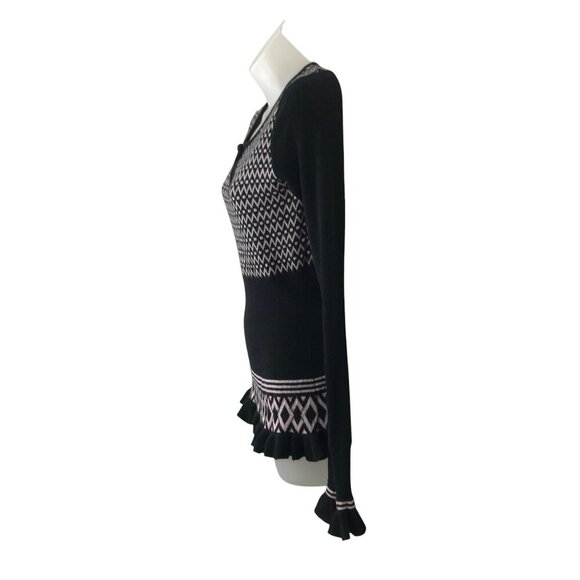 Milly Of New York Black And Pink Y2K Sweater Size M - Picture 5 of 9